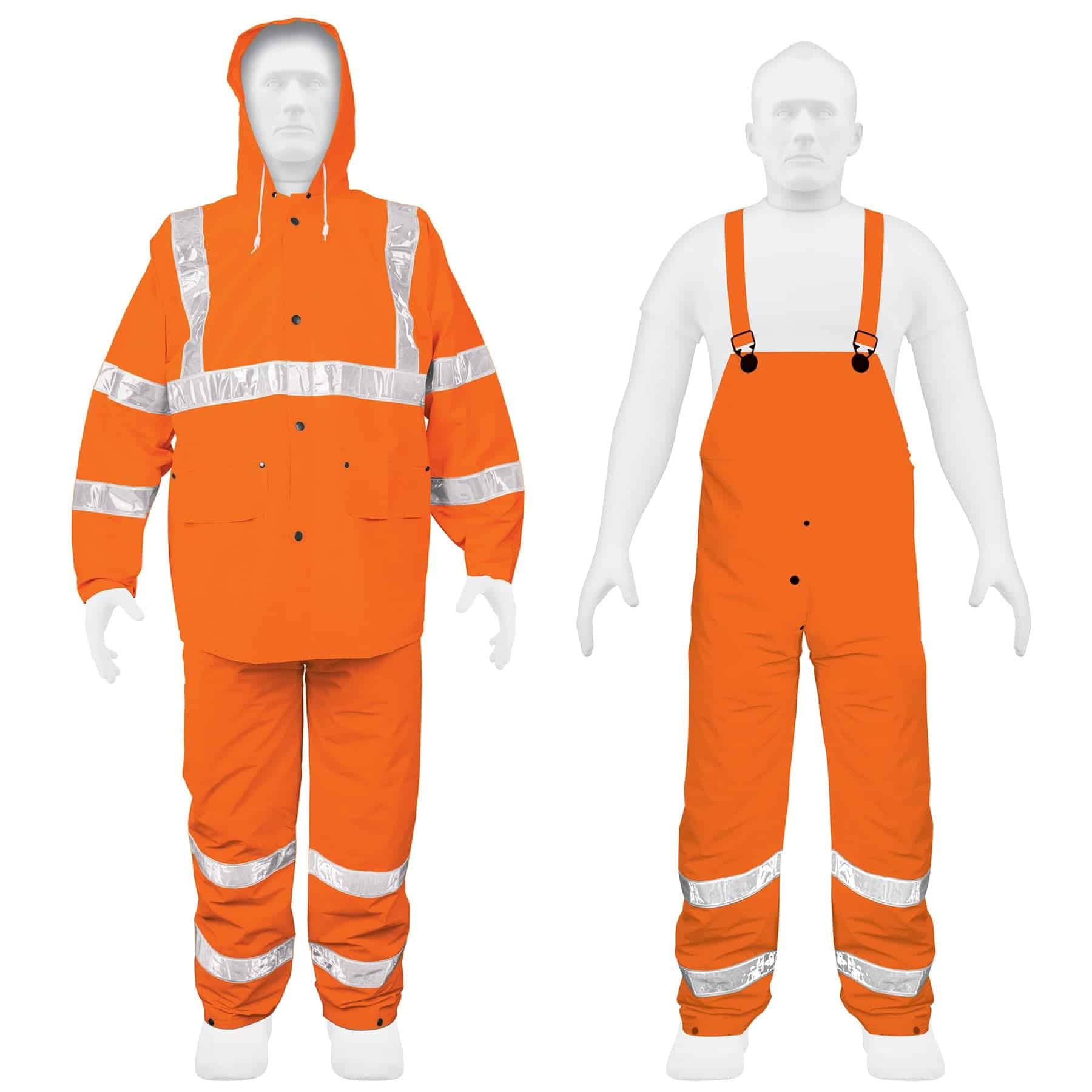 Conjunto Impermeable Doble Capa Naranja Con Reflejante Xg Truper