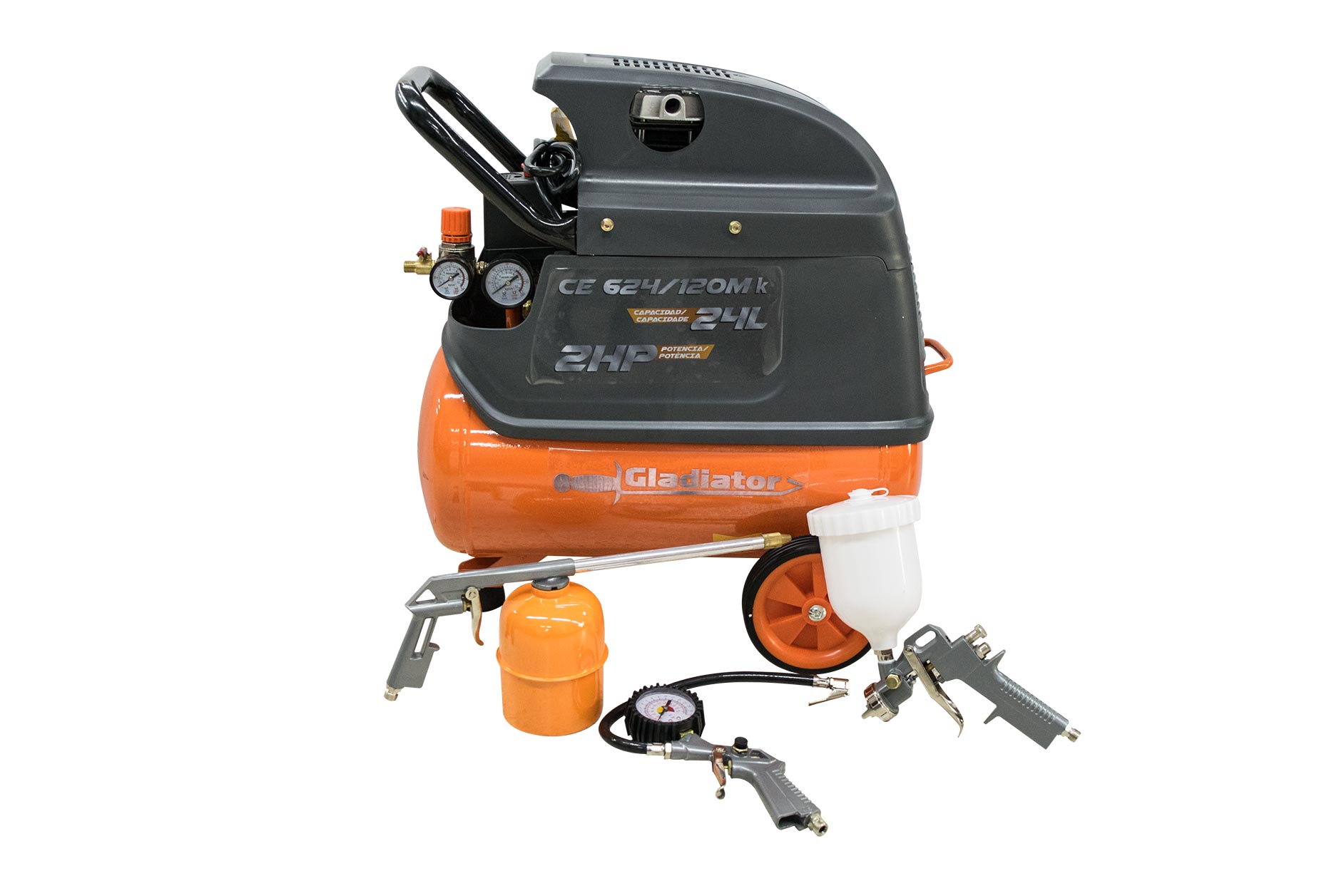 Compresor Transicion Directa 2HP 1500W Gladiator CE624/120MK