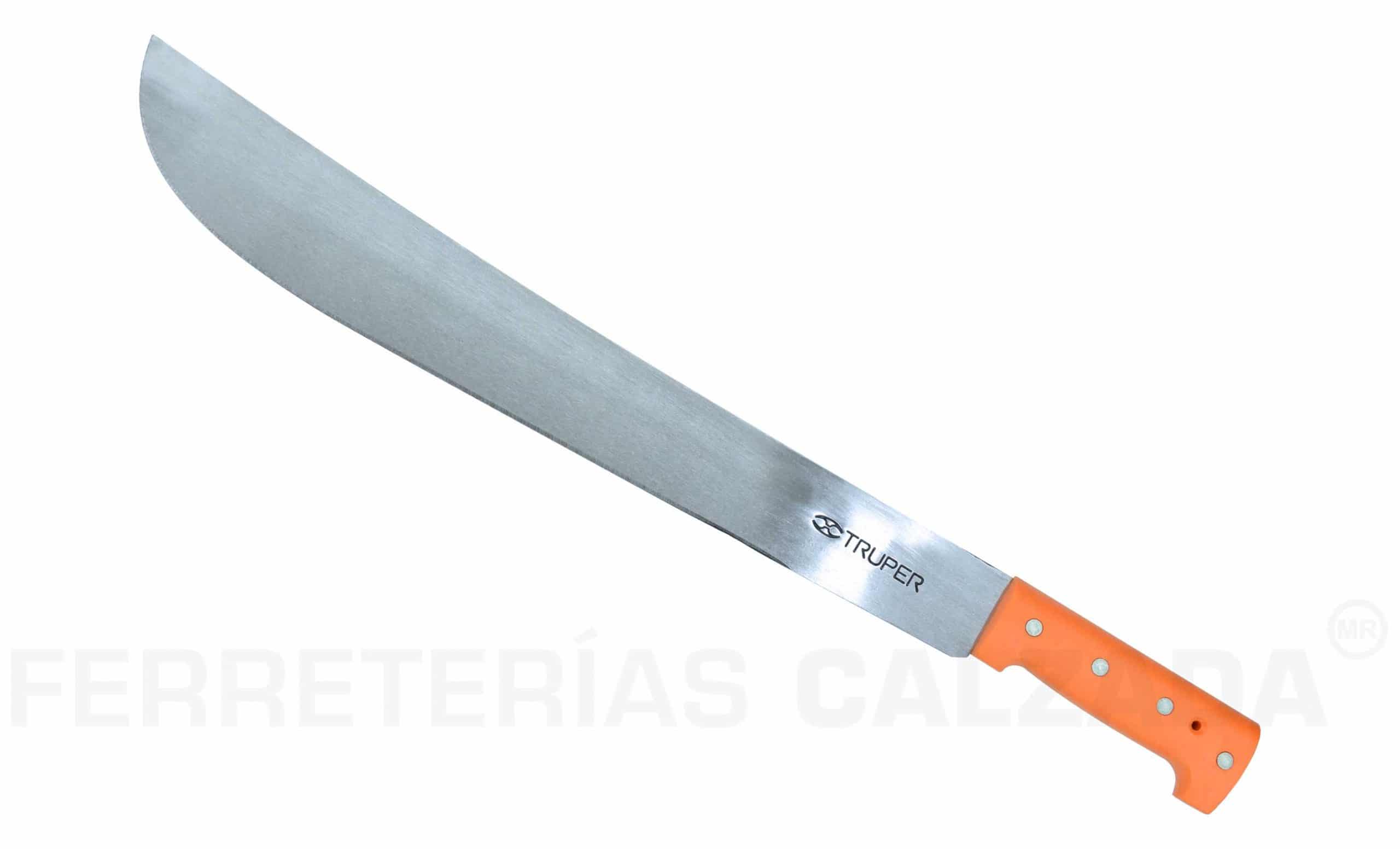 Machete Estandar Cacha Naranja 18" Truper 15885 Ferreterias Calzada