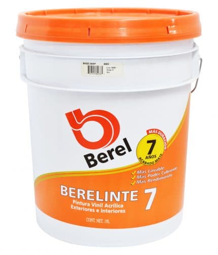 BER008003-6 - Pintura Vinilica Berelinte Base Deep De 19L Berel 8003-6 7 Años - BEREL