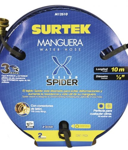 HC62038 - Manguera Spider Surtek M12S10 10M 1/2 Conector Metalico - SURTEK