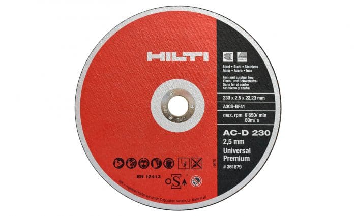HC62184 - Disco De Corte Hilti 361879 De 9 Para Corte De Metal - HILTI