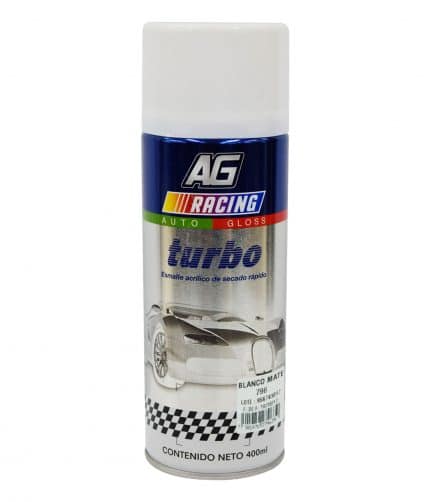 HC79840 - Pintura Aerosol Turbo Blanco Mate De 400ML Acuario AT79605 - TURBO