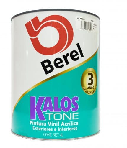HC83487 - Pintura Vinilica Kalos Tone Blanco Mate Berel 007723-5 - BEREL