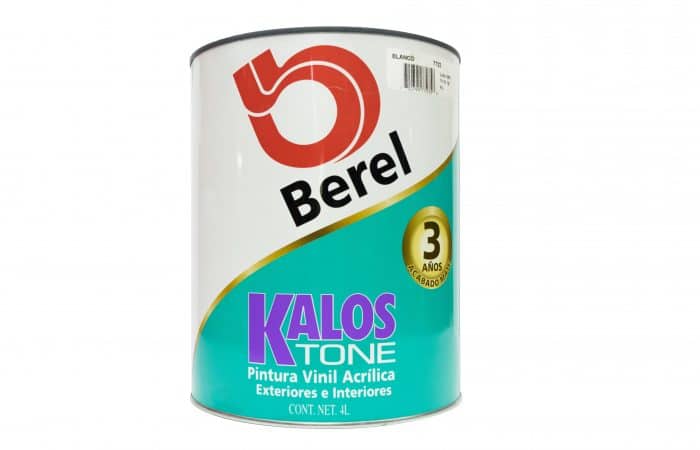 HC83487 - Pintura Vinilica Kalos Tone Blanco Mate Berel 007723-5 - BEREL