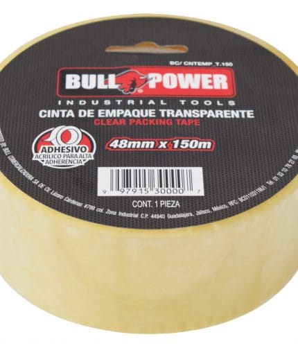 HC91234 - Cinta Transparente De 2 X 150Mt Bull Power Bc/Cntemp_T.150 - BULL POWER