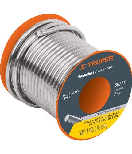 HC122463 - Soldadura Solida 50/50 Para Tubería Hidráulica Truper 12284 - TRUPER