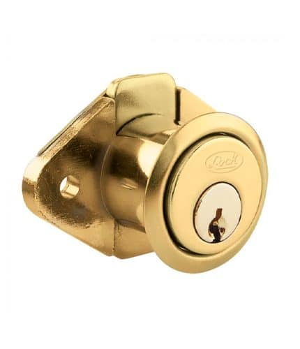 HC119465 - Cerradura Para Mueble Ovalada Laton Brillante Lock 12CM - LOCK