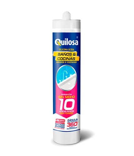 HC141913 - Silicón Baños Y Cocinas Con Fungicida Anti-Moho Quilosa 280ML - QUILOSA