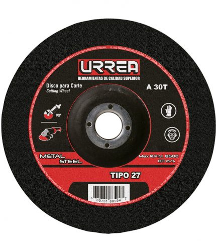 HC72200 - Disco T/27 Metal 9X1/4 E/Pes Urrea U779 - URREA