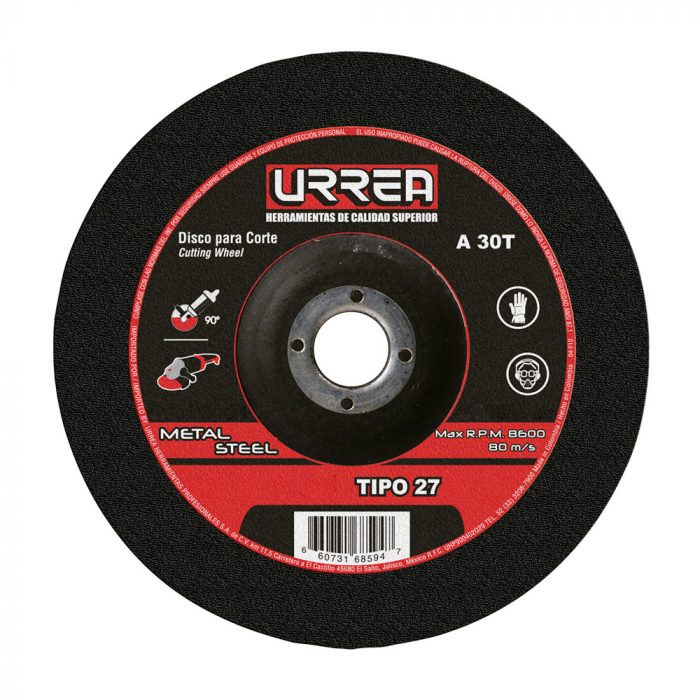 HC72200 - Disco T/27 Metal 9X1/4 E/Pes Urrea U779 - URREA