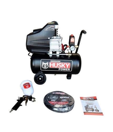 HC135885 - Kit Compresor 2.5HP 25L + Pistola + Manguera Husky WINDER25 - HUSKY