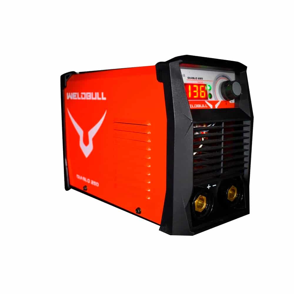 Soldador Inversor 250A 110/220V Bi-Voltaje Weldbull Diablo