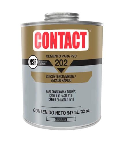 HC153158 - Cemento Para PVC Transparente 947ML Contact Z-20204 - CONTACT