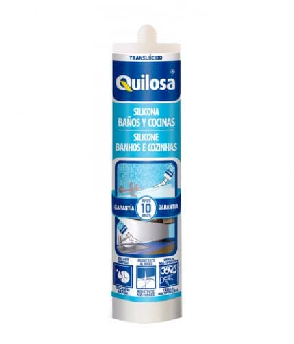 HC141912 - Silicona Para Baños Y Cocinas Translucido 280ML Quilosa 10043496 - QUILOSA