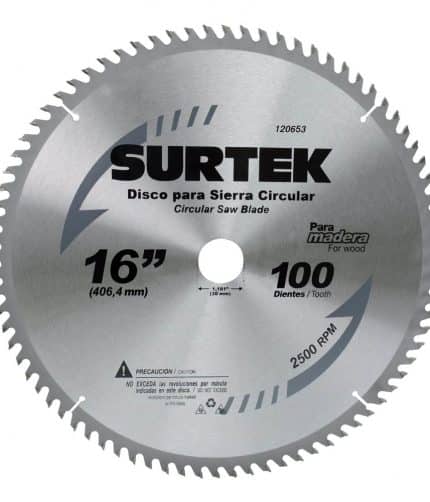 HC51773 - Disco Para Sierra Circular 100 Dientes 16 Surtek 120653 - SURTEK