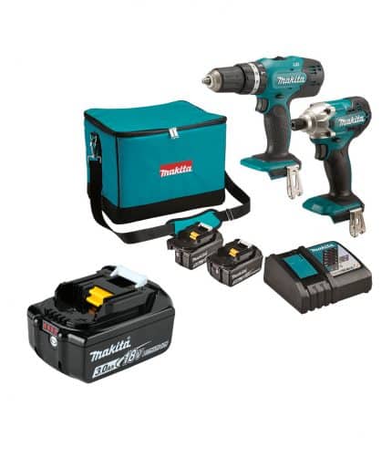 KHC159121 - KIT Combo Rotomartillo + Batería + Atornillador de Impacto DLX2336SYX + Batería 18V 3,0A BL1830B Makita KHC159121 - MAKITA