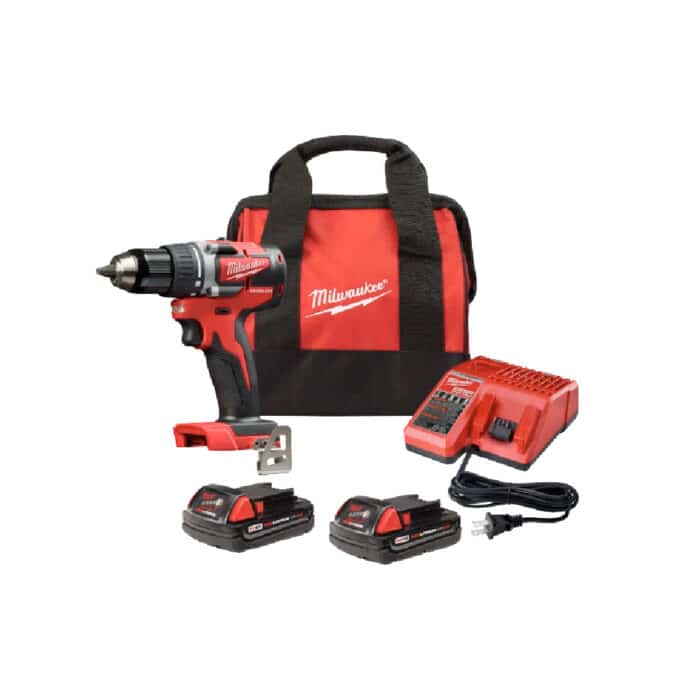 HC119821 - Kit Taladro M18 1/2 Sin Escobilla 2 Baterías+ Cargador Milwaukee 2801-22Ct - MILWAUKEE