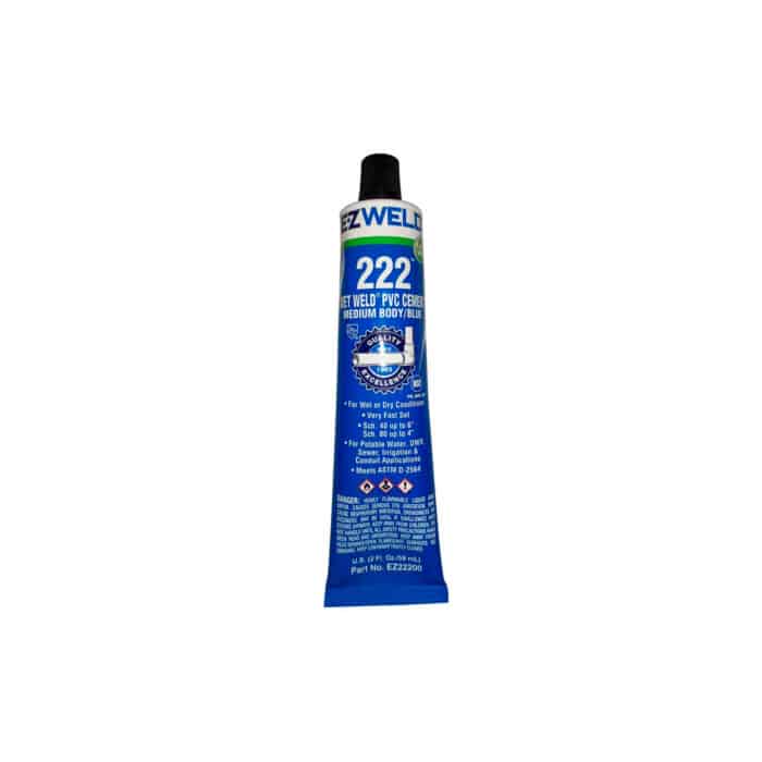 HC162009 - Pegamento Para Pvc Medio Azul 59Ml 222-00 Tubo Ez-Weld 222-00 - EZ-WELD