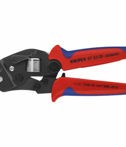 HC92233 - Alicate Autoajustable Para Crimpar Punteras Huecas De Acceso Frontal Con Fundas Multicomponentes Bruñido 190 Mm KNIPEX 97 53 09 - KNIPEX