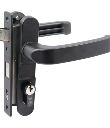 H010566 - Cerradura Para Puerta De Aluminio Color Negro  Lock 11CL - LOCK