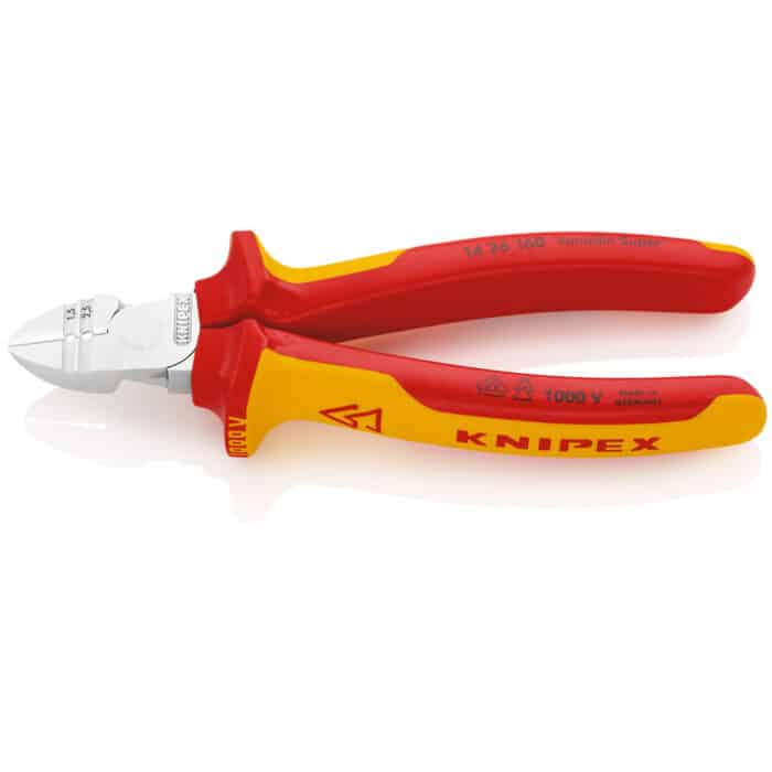 HC162628 - Alicates De Corte Diagonal Con Función De Pelacables Aislados Con Fundas Multicomponentes, Según Norma Vde Cromado 160 Mm KNIPEX 14 26 160 - KNIPEX