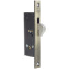 HC07162 - Cerrojo Para Embutir De Gancho Latón Antiguo Llave Tetra En Caja Lock L2101 - LOCK