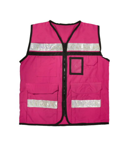 HC105931 - Chaleco De Seguridad Tipo Supervisor Cerrado Con Reflejante Rosa M Urrea USCH82 - URREA