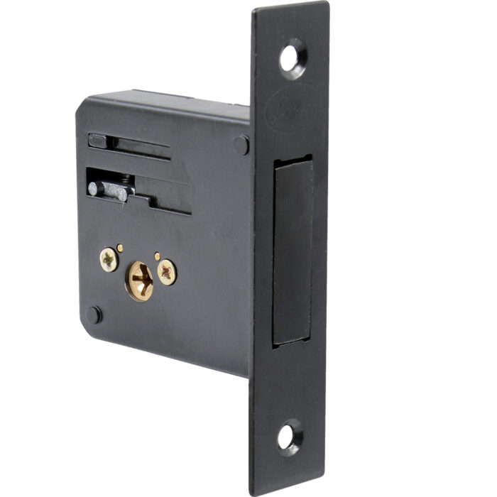 HC111680 - Cerrojo Para Embutir Auxiliar Función Doble Latón Antiguo Llave Tetra En Caja Lock 11CE - LOCK