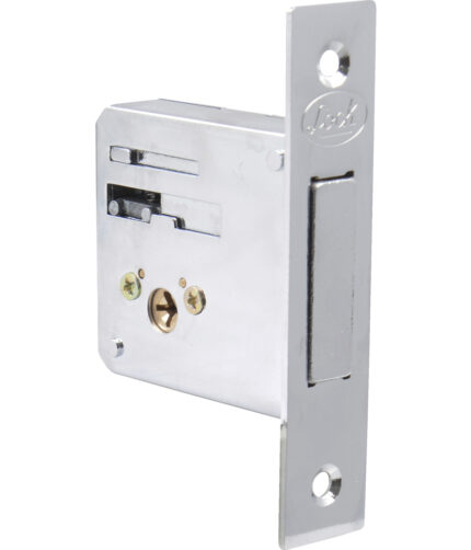 HC111681 - Cerrojo Para Embutir Auxiliar Función Doble Níquel Satinado Llave Tetra En Caja Lock 10CE - LOCK