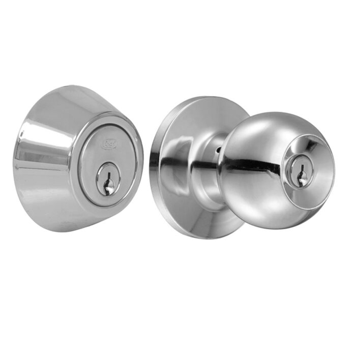 HC111688 - Combo De Pomo Tubulares De Bola Función Sencilla Acero Inoxidable Llave Estándar Blíste Lock 11CB - LOCK