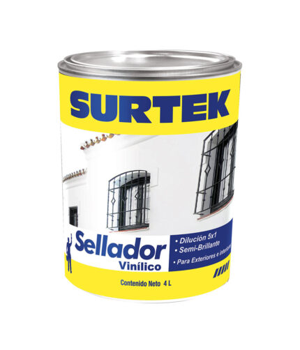 HC11944 - Sellador Vinílico 4 Lt Color Blanco Surtek SV100 - SURTEK