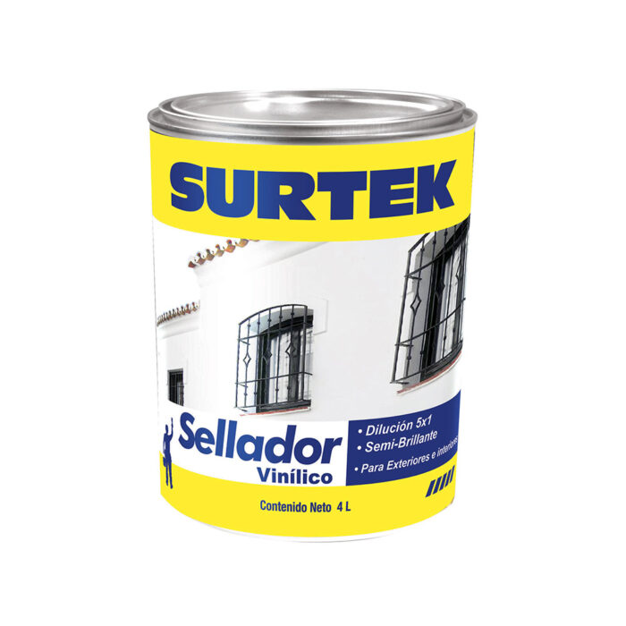 HC11944 - Sellador Vinílico 4 Lt Color Blanco Surtek SV100 - SURTEK