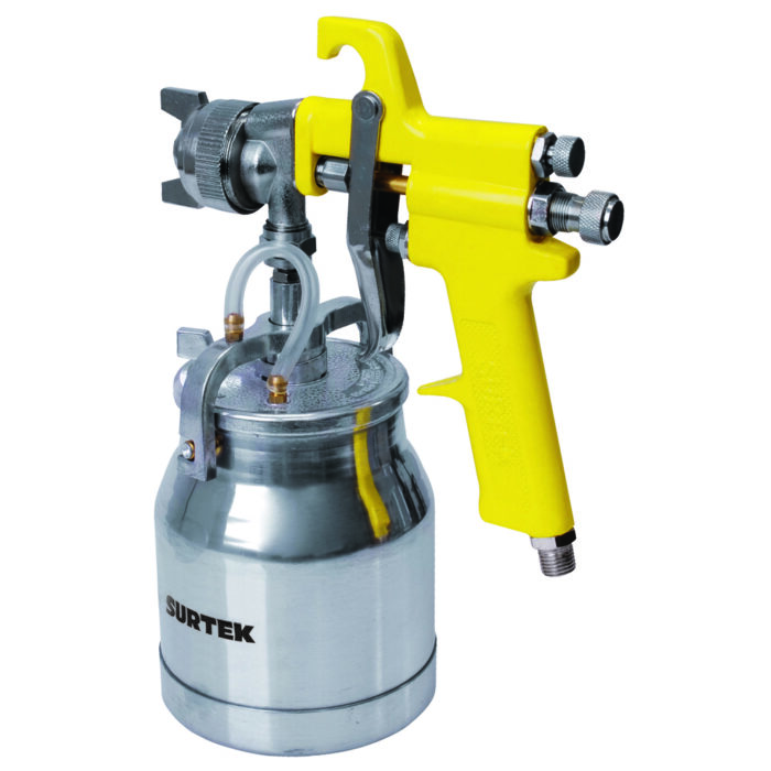 HC134537 - Pistola Para Pintar De Alta Presión Capacidad 1000 Ml 72 Psi Con Vaso Reforzado Surtek PPA1 - SURTEK