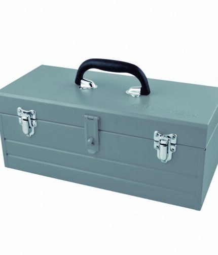 HC137205 - Caja Portaherramientas Metálica Color Gris Con Charola 16 X 7 X 6 Surtek CM16G - SURTEK