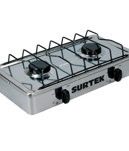 HC139452 - Estufa De Gas 2 Quemadores De Acero Inoxidable Surtek EGAF2 - SURTEK