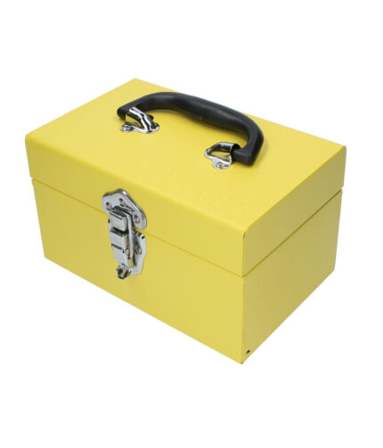 HC140927 - Caja Portaherramientas Metálica Color Amarillo 9 X 5 X 6 Surtek TB09 - SURTEK