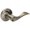 HC146056 - Manija Tubular Curva Función Baño Latón Antiguo Llave Estándar Blíster Lock 21MA - LOCK