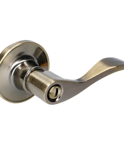 HC146056 - Manija Tubular Curva Función Baño Latón Antiguo Llave Estándar Blíster Lock 21MA - LOCK