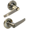 HC150156 - Manija Tubular Recta Función Baño Latón Antiguo Llave Estándar Blíster Lock 15MA - LOCK