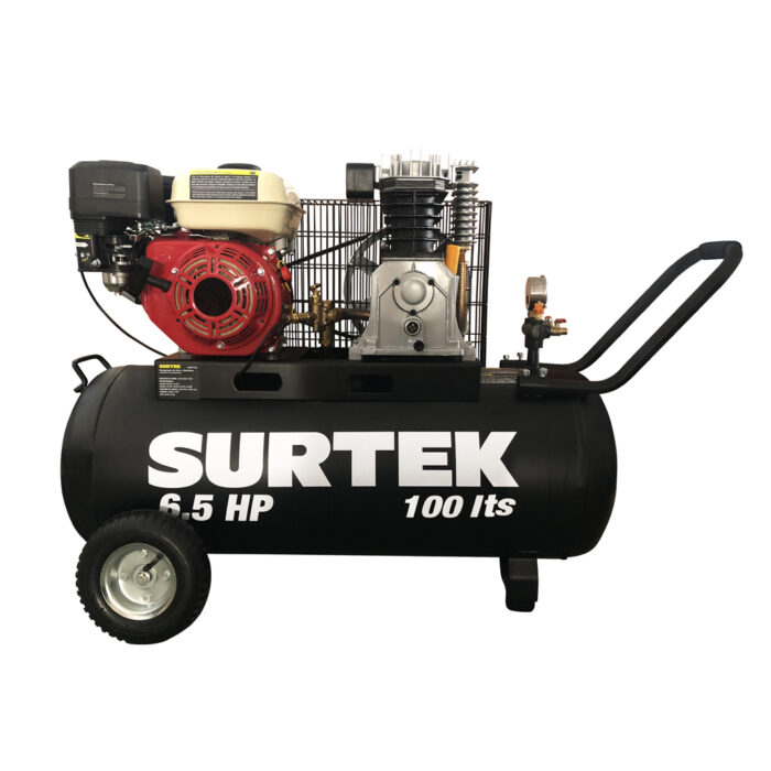 HC150277 - Compresor De Aire Eléctrico A Gasolina 100 Lt 6.5 Hp Surtek COMP7100 - SURTEK