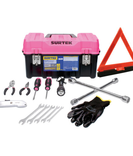 HC152416 - Juego Combinado De Herramienta Automotriz Con Caja Plástica Rosa 11 Piezas Surtek JA11P - SURTEK