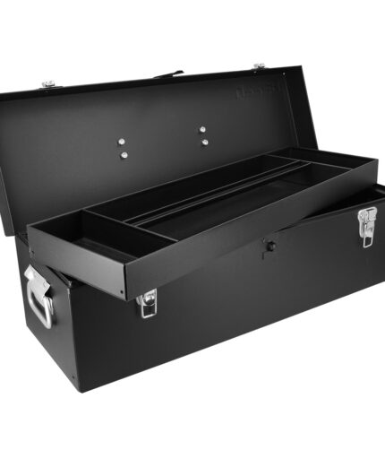 HC152987 - Caja Portaherramientas Metálica Color Negro 25 X 8 X 9 Urrea D9C20 - URREA