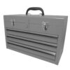 HC154980 - Caja Portaherramientas Metálica Color Gris Con 3 Gavetas 11 X 18 X 9 Surtek CM3G - SURTEK