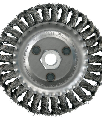 HC157382 - Carda Circular Trenzada Alambre Delgado 12 X 0.30 Mm Multi Eje Surtek C544 - SURTEK