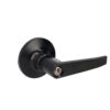 HC157401 - Manija Tubular Recta Función Baño Negra Llave Estándar Blíster Lock 26MA - LOCK