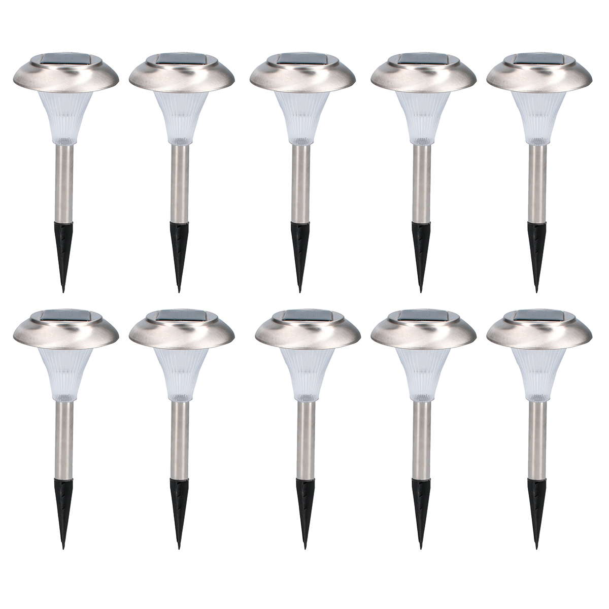 HC157986 - Juego De Luminarios Para Exteriores Acero Inoxidable 10 Piezas Surtek JLU10I - SURTEK HC157986 - Juego De Luminarios Para Exteriores Acero Inoxidable 10 Piezas Surtek JLU10I - SURTEK