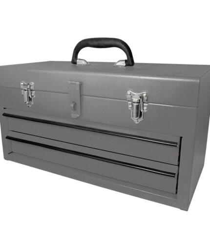 HC164666 - Caja Portaherramientas Metálica Color Gris Con 2 Gavetas 18 X 9 X 11 Surtek CM2G - SURTEK