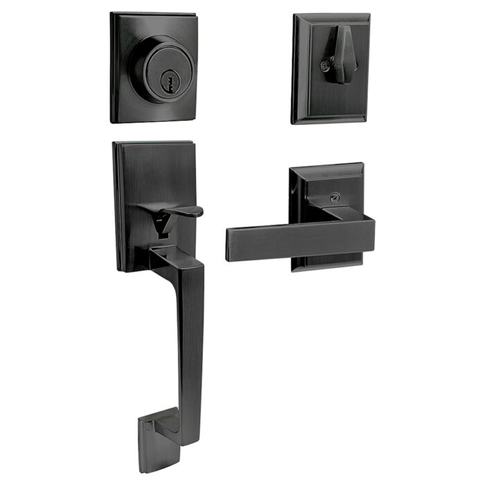 HC168287 - Gatillo Rectangular Sólido Para Entrada Función Doble Negro Visual Lock 15GA - LOCK