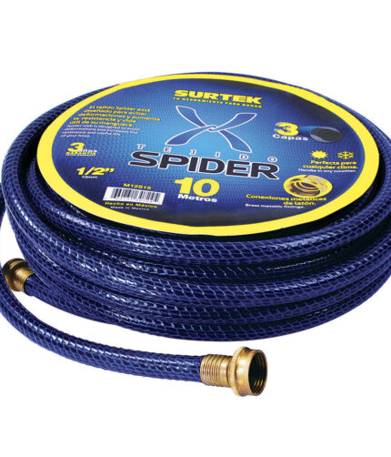 HC26832 - Manguera Para Jardín Tejido Spider Con Conector Metálico 3/4 25 M Surtek M34S25 - SURTEK